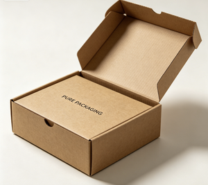 Caja de Envío Corrugada Marrón Mate con Logotipo Personalizado, Caja de Envío Ecológica Premium, Certificada por RoHS, Plegable, para Comercio Electrónico - Product Image 5