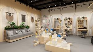 Présentoir de présentation de perruques de salon de beauté au détail armoire murale en bois personnalisée luminaires de magasin de produits capillaires - Product Image 4