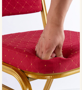 Venta al por mayor barato elegante fiesta <span class=keywords><strong>alquiler</strong></span> apilable Conferencia auditorio Hotel Hall silla oro Metal hierro acero boda banquete <span class=keywords><strong>sillas</strong></span> - Product Image 2