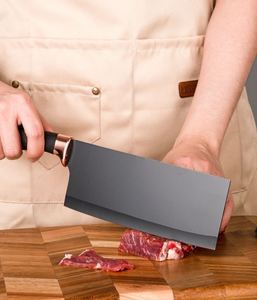 9-Piece Western Style Non-Stick Chef <b>Knife</b> <b>Set</b> Handmade Blade Rose Gold Marble Patterned Handles PP Rotating <b>Knife</b> Holders - Product Image 4