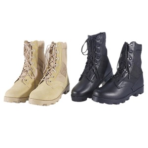 Botas de desierto con punta de acero y cuero de gamuza antideslizante resistente al aceite de abrasión para hombres - Product Image 1
