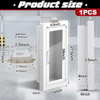 Armoire murale en acier blanc pour extincteur OEM/ODM encastrée 5lb 10lb avec alarme, porte magnétique et fenêtre transparente