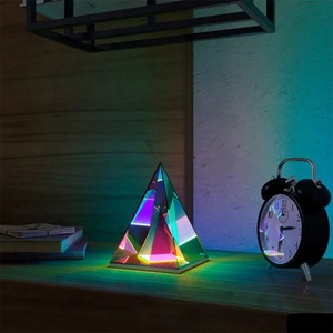 3D Pyramid Bedroom Decor RGB Atmosphere Night Light USB Desktop Decorative Lamp Creative <b>Magic</b> Cube <b>Box</b> Room Decorate Lighting - Product Image 3