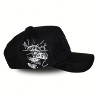 Gorras de Béisbol Personalizadas al por Mayor Rico Hats El Mago de 5 Paneles con Forro de Satén Negro y Logotipo Bordado Barbas Hats