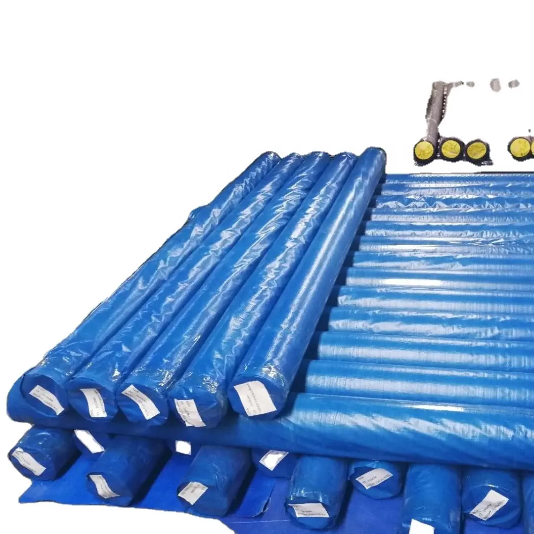 Rolo de lona pe azul duplo de excelente qualidade e alto desempenho para 2*100 m e 3*100 m 110 g/m2