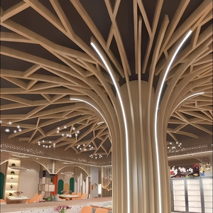 Panneaux de plafond décoratifs intérieurs modernes en aluminium sur mesure pour villas et hôtels - Product Image 1