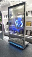 Module d'affichage tactile transparent OLED 4K ultra-fin sans fil de 77 pouces pour la recherche d'itinéraires en libre-service - USENDA
