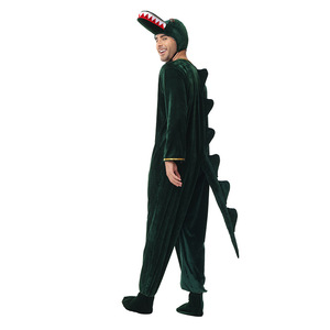 Disfraz de cocodrilo para hombre adulto con sombrero para fiesta de Halloween y juegos de rol - Product Image 4