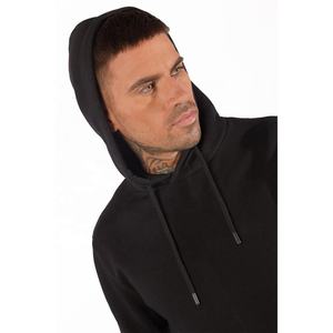 Logo personnalisé en vrac surdimensionné 320gsm coton sweat à capuche hommes poids lourd blanc décontracté hommes à capuche noir polaire pull à capuche 2023 - Product Image 2