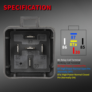 רכב ממסר חשמלי אוטומטי רכב ממסר חשמלי 12v 40a 5pin jd1914 ממסר עמיד למים מעוררים נחושת spdt - Product Image 3