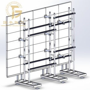 Supporto per Traliccio LED con Base in Lega di Alluminio Nero, Stand da 8 Piedi Certificato TUV CE, Leggero e Resistente - Product Image 2