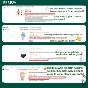 Sous-vêtements <span class=keywords><strong>d</strong></span>'<span class=keywords><strong>incontinence</strong></span> pour femmes Shanhao, écologiques, lavables, 4 couches, tricotés, coupe haute, anti-fuites, menstruels, pour culottes - Product Image 6