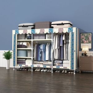 Armoire de rangement pour bricolage 25mm en métal Organisateur de rangement à double <span class=keywords><strong>porte</strong></span> <span class=keywords><strong>coulissante</strong></span> Armoire portable 250cm - Product Image 1