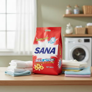 Detergente en Polvo para Ropa Ecológico de 800g con Propiedades Antibacterianas, Espuma Abundante y Fuerte Fragancia - Product Image 1