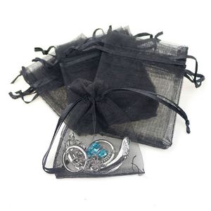 Bolsas de Organza Transparentes al por Mayor de 10x15 cm, Bolsas de Regalo con Cordón, Bolsitas de Organza para Joyería con Impresión de LOGO - Product Image 6