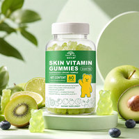Complément alimentaire en gommes à la biotine pour des cheveux et des ongles plus forts avec 17 nutriments essentiels, vitamine K2, minéraux, étiquette privée OEM