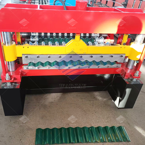 Rollo automático de hoja de techo de acero coloreado de una sola capa que forma la máquina 1200mm ancho de alimentación con componentes de núcleo de motor de engranaje - Product Image 4