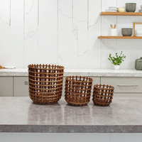 Panier de rangement pour fruits et fleurs en céramique Design floral élégant pour la cuisine et la maison