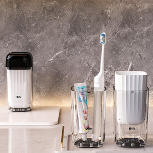 Étui de voyage pour brosse à dents avec support pour dentifrice, mini-gobelet portable pour bain de bouche, boîte de rangement en plastique pour soins bucco-dentaires en déplacement - Product Image 4