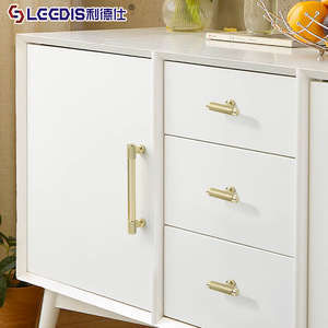 Lgedis Cabinet Door Handles Aluminum Alloy Bar Shape French Style Drawer Furniture Hardware <b>Knobs</b> Durable - Product Image 4