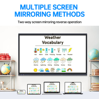 Tableau blanc interactif numérique intelligent CUHUB 4K LCD de 55 à 65 pouces, écran d'affichage, tableau intelligent numérique interactif pour l'école