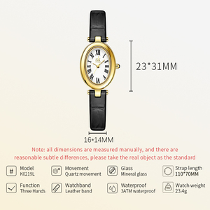 SHENGKE di alta qualità orologio da polso femminile giappone movimento ovale in pelle sintetica quarzo orologio da donna bella ragazza orologi - Product Image 2