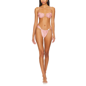 Maillot de bain personnalisé de marque distributeur maillots de bain en tissu brillant bikinis sexy maillots de bain pour femmes - Product Image 4