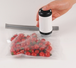 Handheld Cordless Food <b>Vacuum</b> Sealer Machine with 3 containers and 10 Zipper <b>Vacuum</b> <b>Bags</b> - Product Image 1