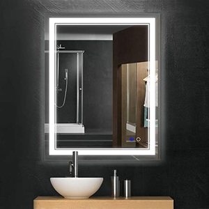 Liteharbor Blanc LED Miroir Lumière Design Moderne Carré Coiffeuse <span class=keywords><strong>Luminaire</strong></span> Miroir Rectangulaire Mural pour Hôtels - Product Image 6