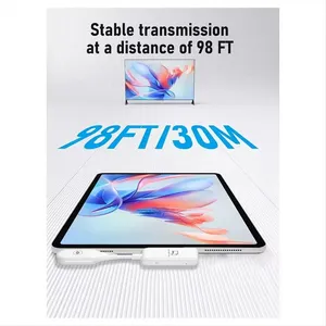 <span class=keywords><strong>Adaptateur</strong></span> sans fil de type C Cs7 pour récepteur <span class=keywords><strong>HDMI</strong></span> et prolongateur audio-vidéo pour <span class=keywords><strong>iPhone</strong></span> iPad Pro Macbook TV Moniteur et <span class=keywords><strong>téléphone</strong></span> - Product Image 6