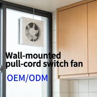 Ventiladores de Pared de 220-240V con Ahorro de Energía, Ventilador de Extracción con Motor de Cobre y Plástico, Diseño de Placa Delgada, OEM ODM
