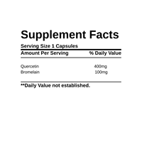 FM OEM/ODM Capsules végétariennes Capsules de broméline de quercétine Optimum Supplément de soutien nutritionnel