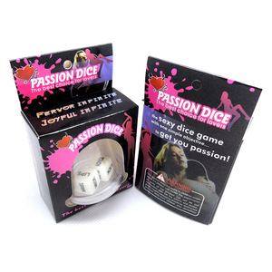 Porte-clés dés de passion DESKJOY avec mini-gobelet, <span class=keywords><strong>jeu</strong></span> de dés romantique pour couples pour une soirée en amoureux - Product Image 4