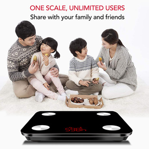 Körperfettwaage Smart BMI Digitale Badezimmerwaage Kabellos mit Smartphone-App 180 kg - Product Image 2
