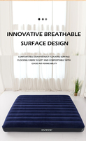 INTEX Luft matratze Blue Flock ing Air Bed 10IN King Dura-Beam Classic Flaumige Luft matratze