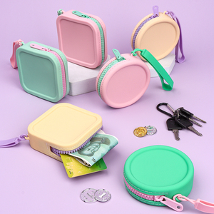 Hot Selling Wristband <strong>Purse</strong> Silicone Small Coin <strong>Purse</strong> Multi Function Card Bag New <strong>Key</strong> Chain Ladies Coin <strong>Purse</strong> - Product Image 1