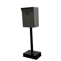 Boîte de livraison de colis autoportante, boîte aux lettres murale, boîte de dépôt de colis métallique verrouillable, pour extérieur, maison, bureau