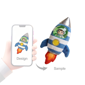 고품질 전문 맞춤형 봉제 인형 창의적인 외계인 캐릭터 봉제 동물 PP 코튼 충전 스트레스 해소 맞춤형 사이즈 - Product Image 3