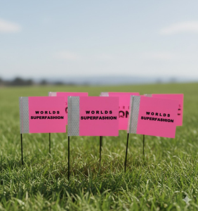 Bannière de signalisation réfléchissante haute visibilité orange avec logo personnalisé, 4*5 pouces, pour pelouse, paysage, chantier, marquage de chantier, piquet de marquage - Product Image 3
