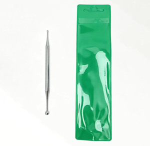 Sonde auriculaire en acier inoxydable 120 mm pour points d'acupuncture, outil de massage beauté pour le visage et le corps, relaxation musculaire/tirage des muscles du visage - Product Image 1