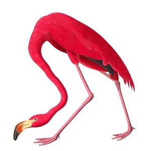 Impression sur toile suspendue Art Déco John <span class=keywords><strong>James</strong></span> Audubon Flamant rose américain et Heron bleu, décoration intérieure pour salon et chambre à coucher, vente en gros - Product Image 1