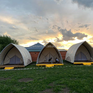 Tente de glamping safari en forme de voile, personnalisée en gros, 35 mètres carrés de surface <span class=keywords><strong>au</strong></span> sol, pour le camping - Product Image 4
