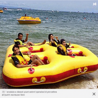 Bateau gonflable de voyage de donuts d'eau de 5 personnes pour le jeu de Sport aquatique