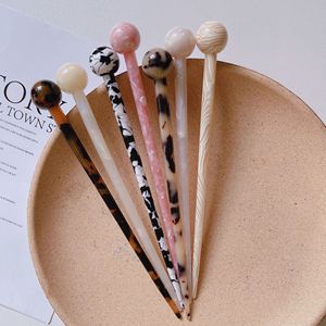 KUACHI Custom all'ingrosso giapponese e coreano acetato forcine alla moda Versatile forchette per capelli personalizzato per le donne - Product Image 1