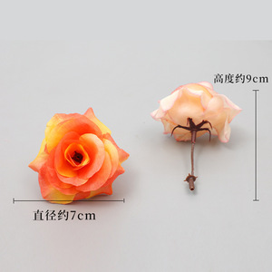 Cabezas de Rosas Artificiales de Seda, 3 cm de Alto, Simulación Realista, Decoraciones para Bodas, Materiales para Manualidades - Product Image 2