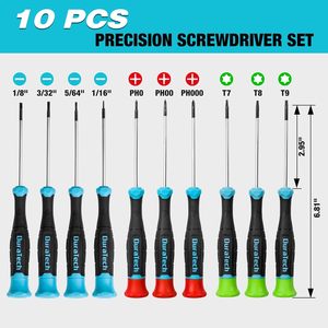 Juego de Mini Destornilladores Mecánicos con Mango de Plástico, Kit de Reparación de Tornillos para Relojes, Laptops y Teléfonos Móviles, Herramientas de Reparación Manual - Product Image 2
