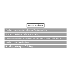 สวิตช์แฮนด์รถจักรยานยนต์อลูมิเนียมอัลลอยด์, ระบบควบคุมไฟหน้าแบบเปิด/ปิดสำหรับรถวิบาก ATV - Product Image 5