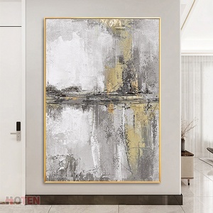 Toile abstraite dorée abstraite de style nordique moderne, tableau décoratif d'art mural en <span class=keywords><strong>marbre</strong></span> blanc <span class=keywords><strong>pour</strong></span> le salon, vase mural vertical - Product Image 3
