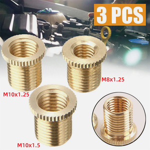 Car Gear <b>Knob</b> <b>Copper</b> Adapter Nut M10x1.25 M10x1.5 M8x1.25 Rustproof 3pcs - Product Image 4