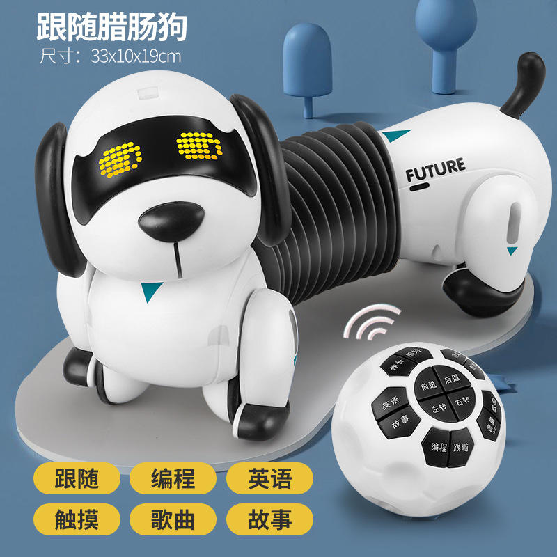 Remote control programming intelligent follow dachshund dog k22